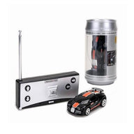 Mini Rc Car with Remote Control - Coke can Design - Yellow
