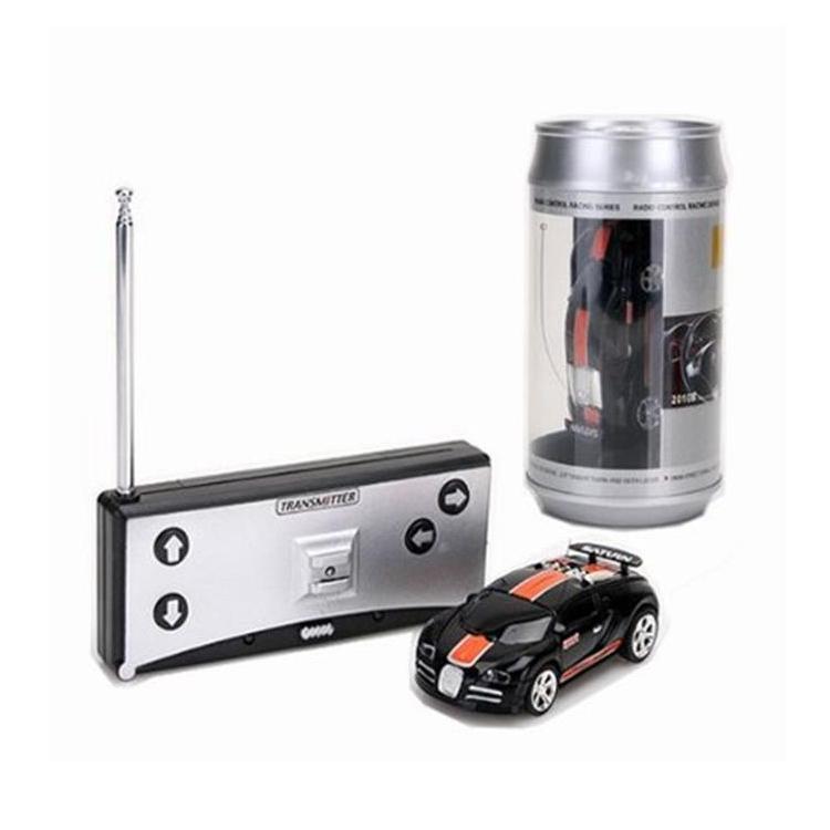 Mini Rc Car with Remote Control - Coke can Design - Yellow
