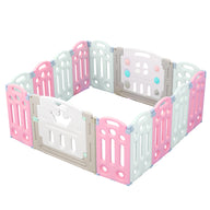 Kids Playpen Baby Safety Gates Kid Play Pen Toddler Fence -14 Panels