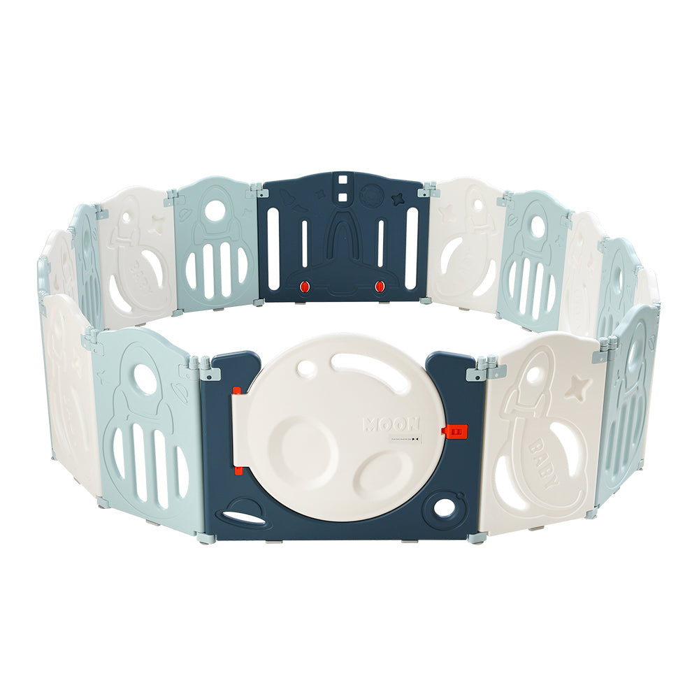 Baby Playpen 16 Panels Foldable Toddler Fence Safety Play Activity Barrier - SM Everyday Living