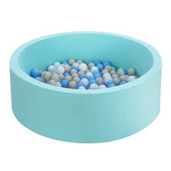 90X30cm Ocean Ball Pit Soft Baby Kids Play Pit + 200PCS Macaron Ocean Balloons Blue - SM Everyday Living