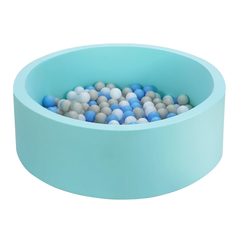 90X30cm Ocean Ball Pit Soft Baby Kids Play Pit + 200PCS Macaron Ocean Balloons Blue - SM Everyday Living