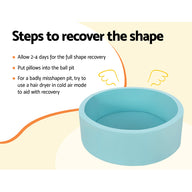 90X30cm Ocean Ball Pit Soft Baby Kids Play Pit + 200PCS Macaron Ocean Balloons Blue - SM Everyday Living