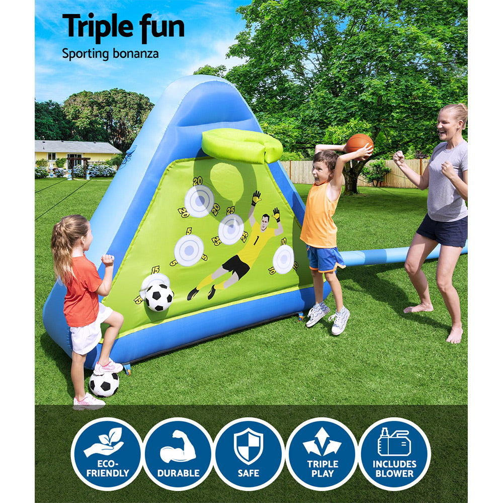 Kids Inflatable Soccer basketball Outdoor Inflated Play Board Sport - SM Everyday Living