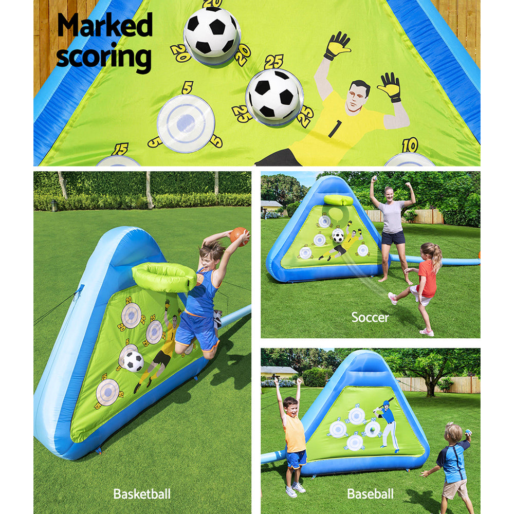 Kids Inflatable Soccer basketball Outdoor Inflated Play Board Sport - SM Everyday Living