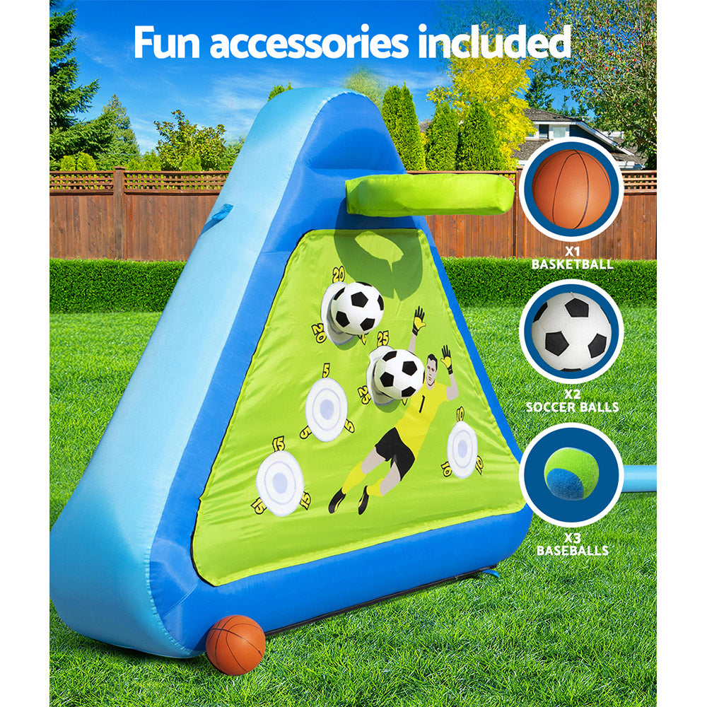 Kids Inflatable Soccer basketball Outdoor Inflated Play Board Sport - SM Everyday Living