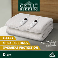 Giselle Bedding Double Size Electric Blanket Fleece