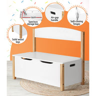 Kids Toy Box Chest Storage Blanket Children Room Organiser Seating Bench