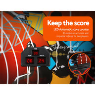Arcade Basketball Game Double shooting Electronic Scoring Folding Outdoor Kids - SM Everyday Living