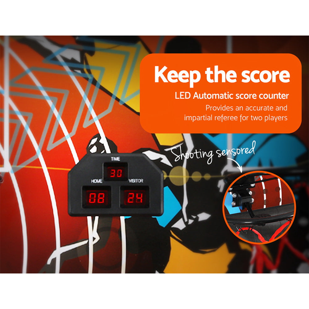 Arcade Basketball Game Double shooting Electronic Scoring Folding Outdoor Kids - SM Everyday Living