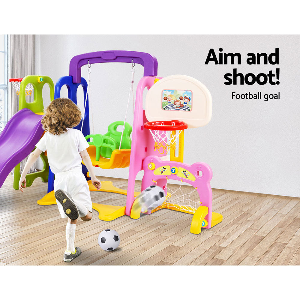 Kids 7-in-1 Slide Swing