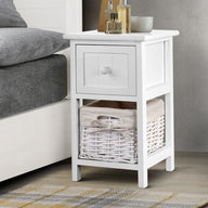2 PCS Bedside Table - White
