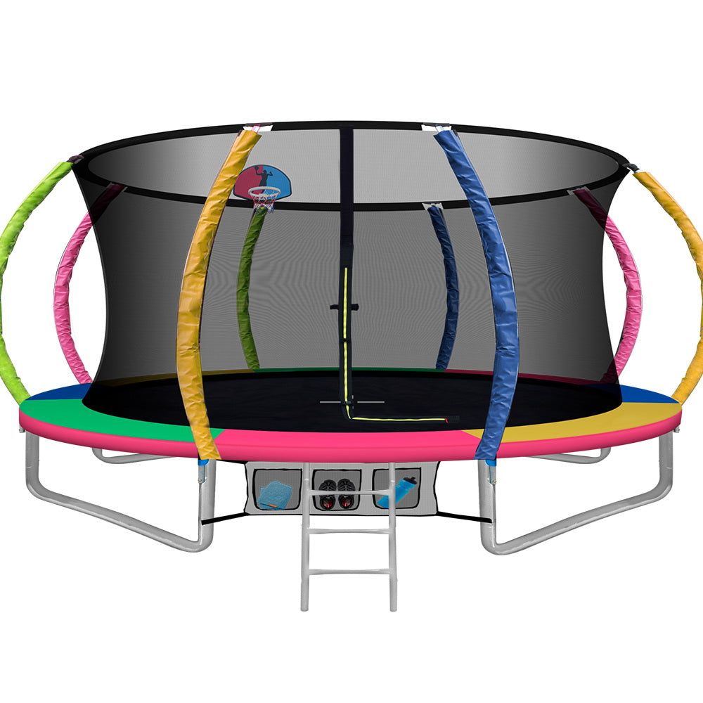 14FT Trampoline - Multi-coloured
