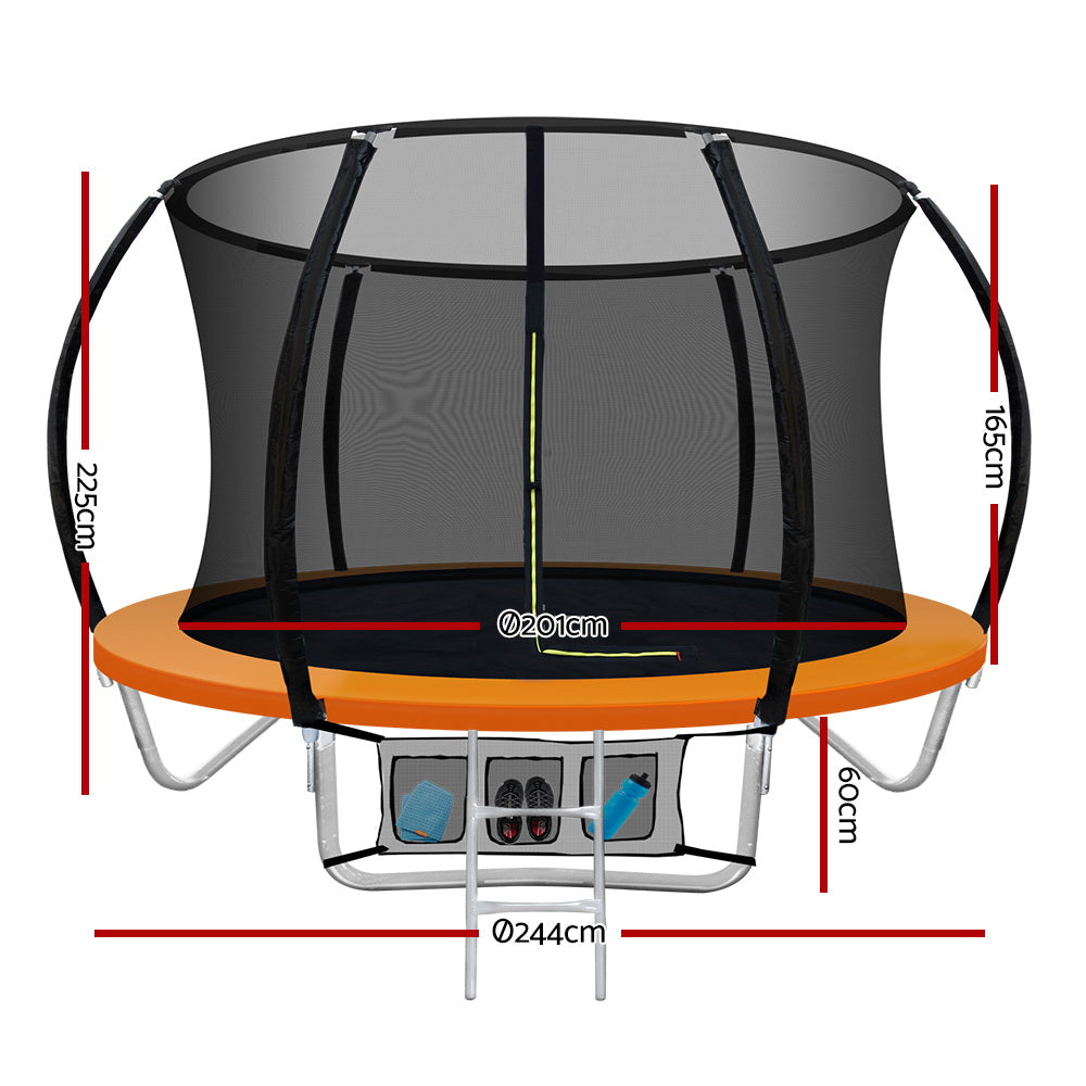 8FT Trampoline - Orange
