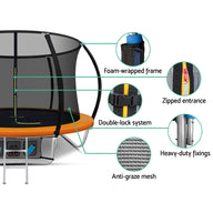 8FT Trampoline - Orange