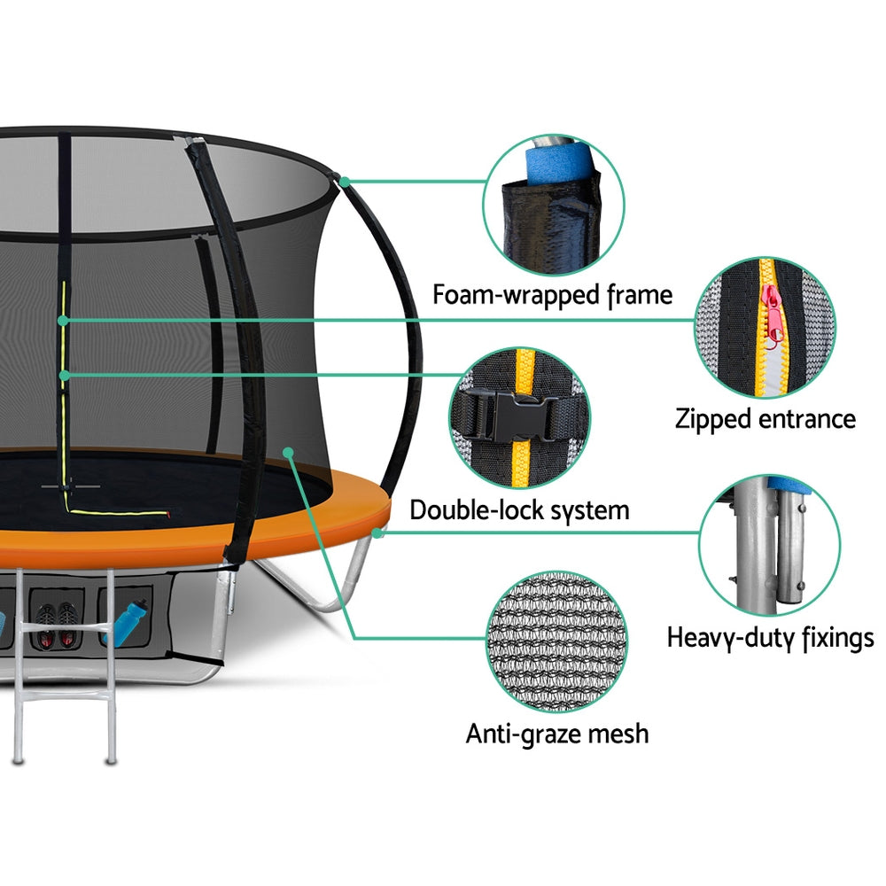 8FT Trampoline - Orange
