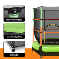 4.5ft Kids Trampolines - Green