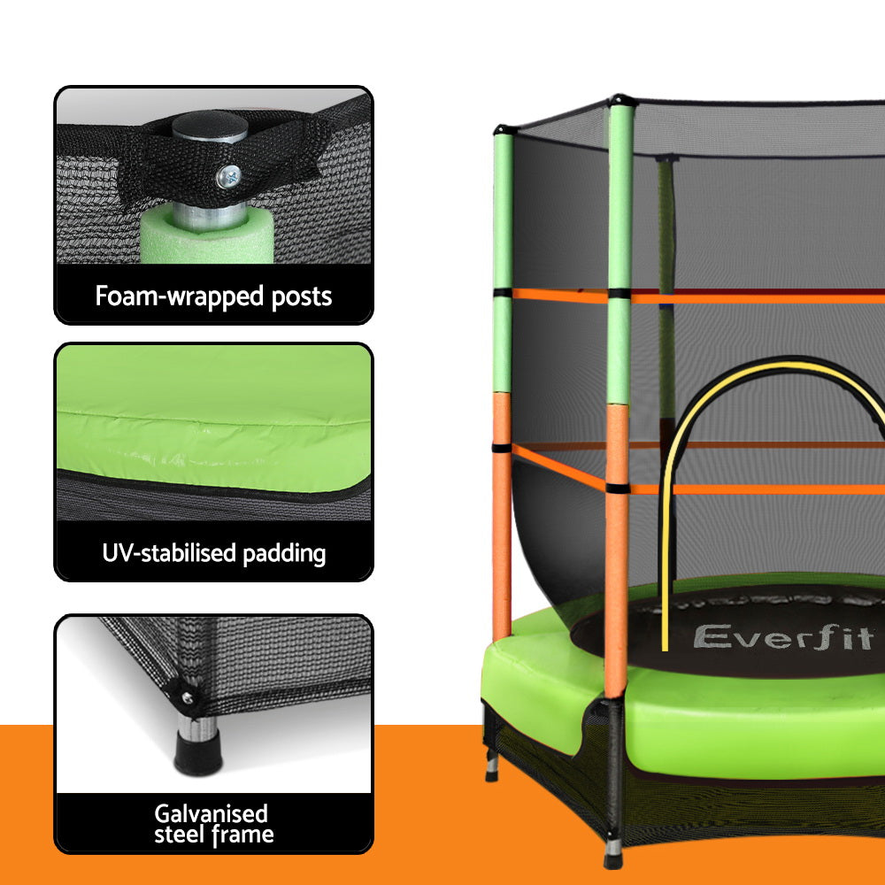 4.5ft Kids Trampolines - Green