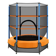4.5ft Trampoline - Orange / Blue