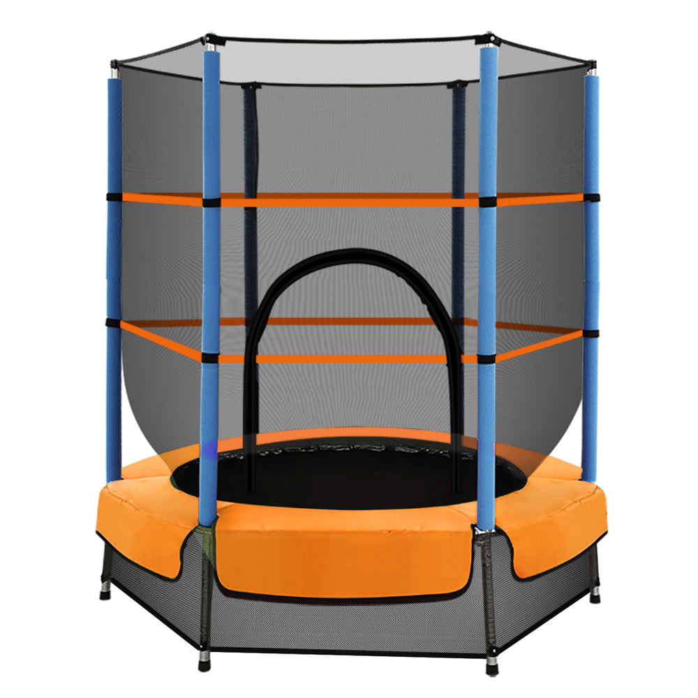 4.5ft Trampoline - Orange / Blue