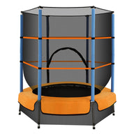 4.5ft Trampoline - Orange / Blue