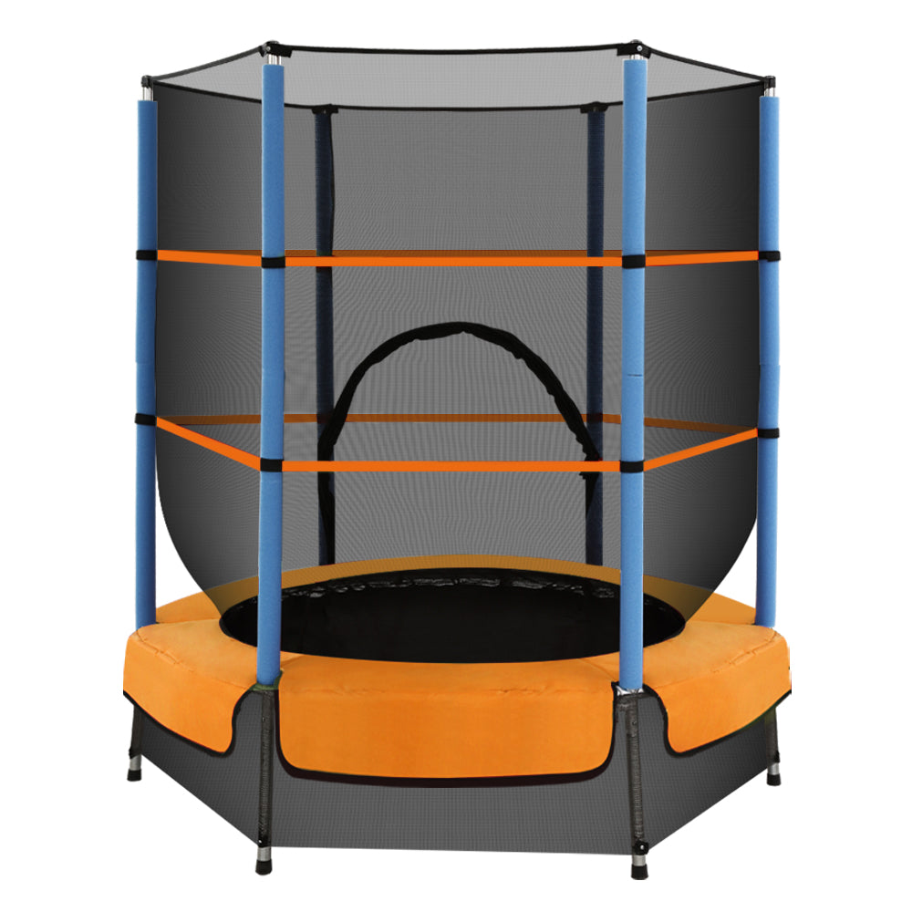 4.5ft Trampoline - Orange / Blue