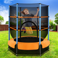4.5ft Trampoline - Orange / Blue