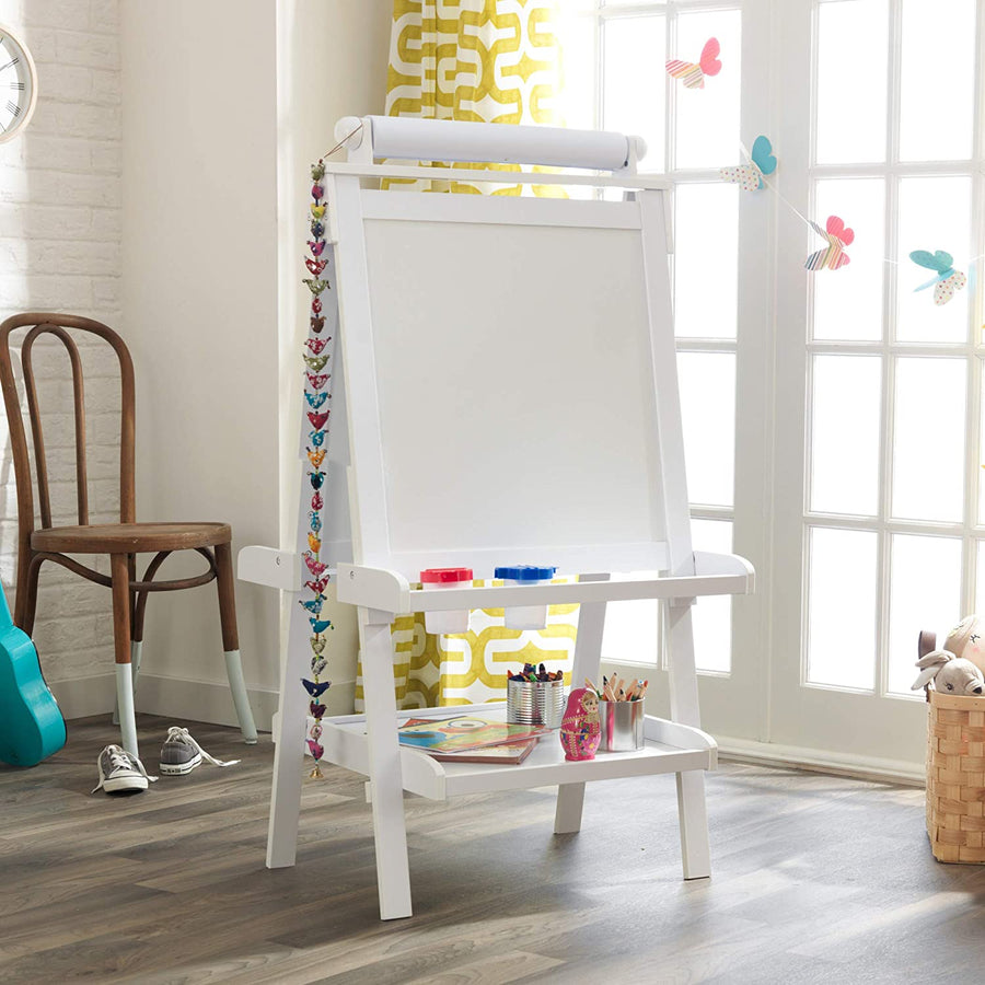 White Deluxe Wood Easel set for kids - SM Everyday Living