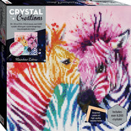 Rainbow Zebras Medium Canvas