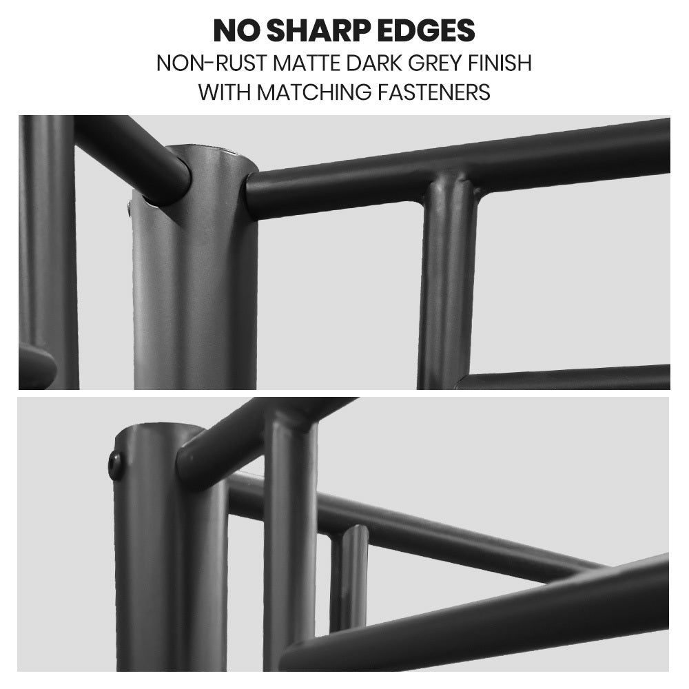 2in1 King Single Metal Bunk Bed Frame Grey
