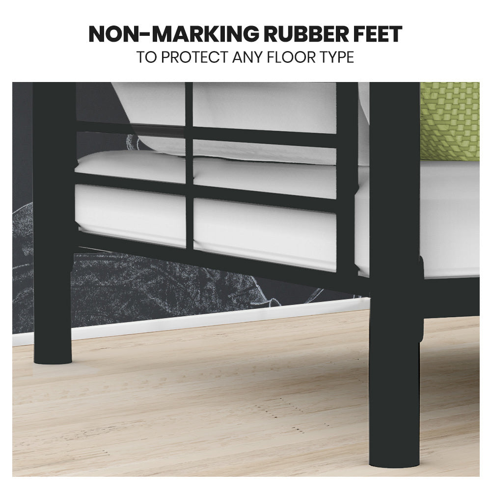 2in1 King Single Metal Bunk Bed Frame Grey