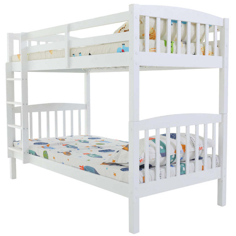 Slumber Wooden Kids Bunk Bed Frame White