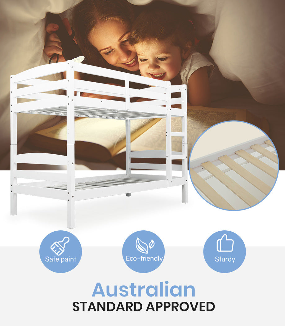 Bunk Bed Frame Single Wooden Wood
