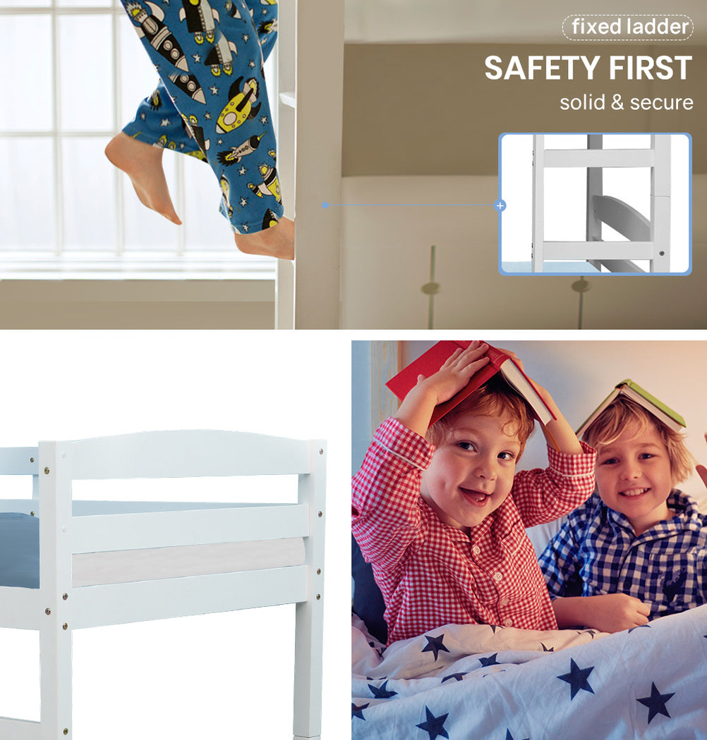 Bunk Bed Frame Single Wooden Wood