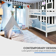 Bunk Bed Frame Single Wooden Wood