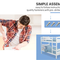Bunk Bed Frame Single Wooden Wood