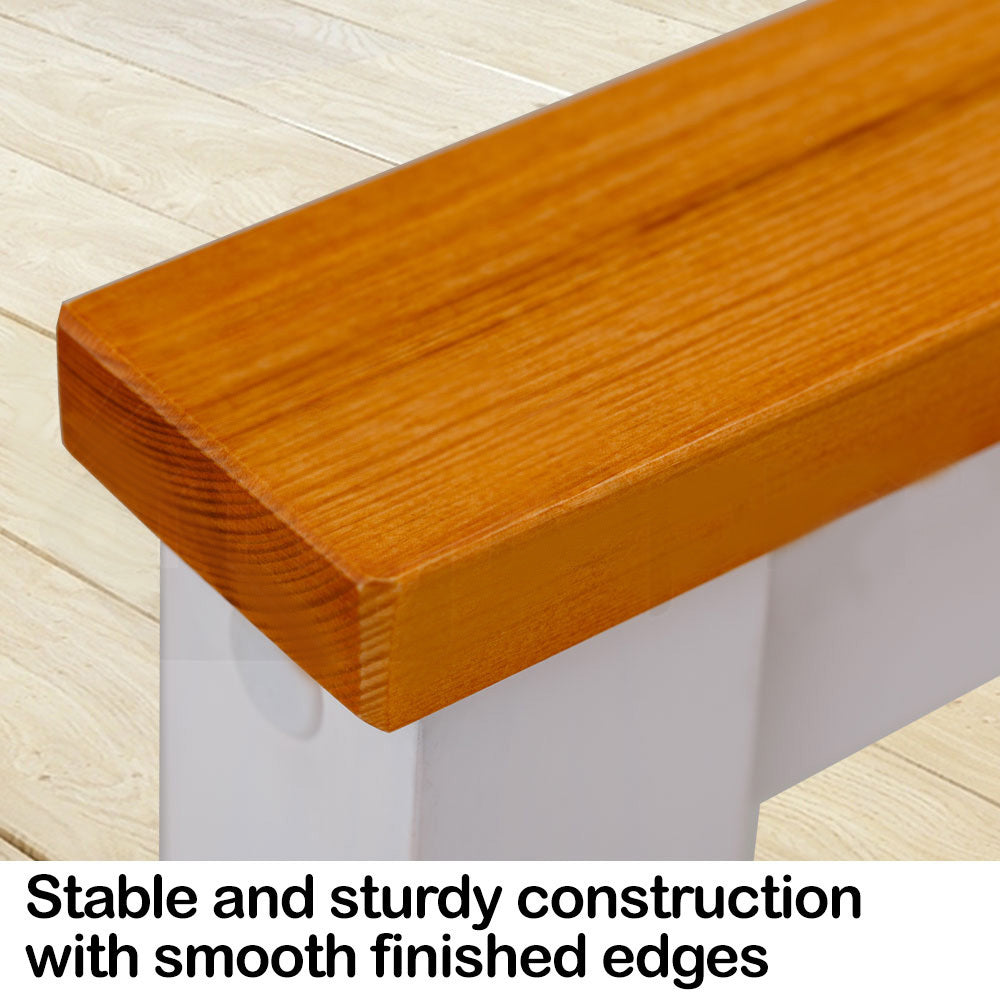 Single Wooden Bed Frame Base White Timber