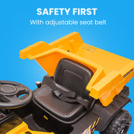 KIDS Electric Ride Toy Dump Truck - Yellow