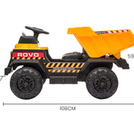 KIDS Electric Ride Toy Dump Truck - Yellow