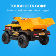 KIDS Electric Ride Toy Dump Truck - Yellow