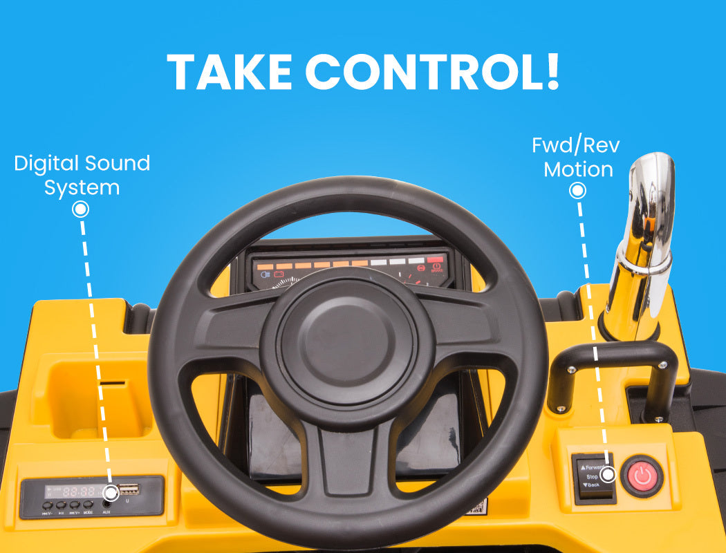 KIDS Electric Ride Toy Dump Truck - Yellow