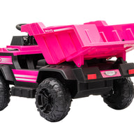 Kids Electric Ride On Dump Truck - Pink