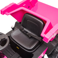 Kids Electric Ride On Dump Truck - Pink