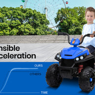 KIDS Electric Ride On ATV Quad Bike- Black and Blue
