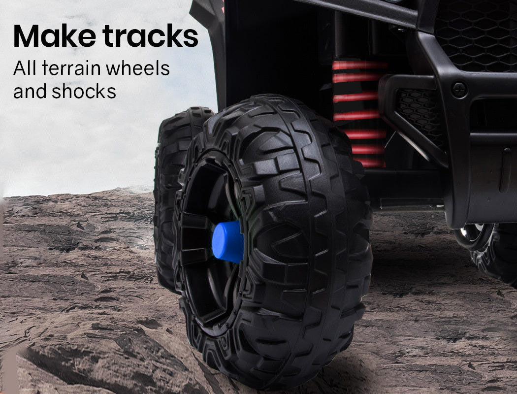 KIDS Electric Ride On ATV Quad Bike- Black and Blue