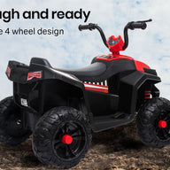 KIDS Electric Ride On ATV Quad Bike Red and Black