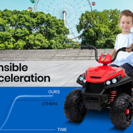 KIDS Electric Ride On ATV Quad Bike Red and Black
