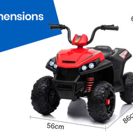 KIDS Electric Ride On ATV Quad Bike Red and Black