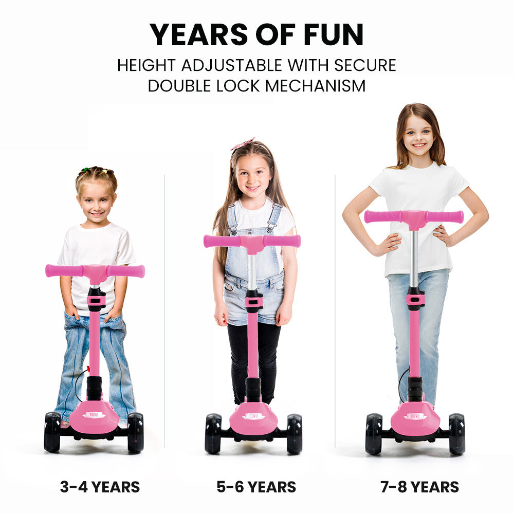Kids 3-Wheel Electric Scooter  Pink