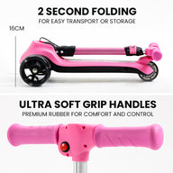 Kids 3-Wheel Electric Scooter  Pink